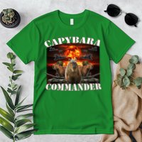 Capybara Commander Funny Capybara Warrior Premium T-Shirt