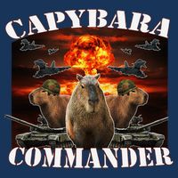 Capybara Commander Funny Capybara Warrior Infant Baby Jersey Bodysuit