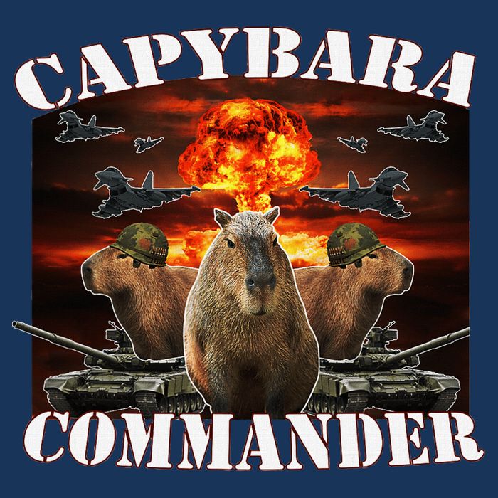 Capybara Commander Funny Capybara Warrior Infant Baby Jersey Bodysuit