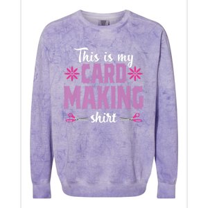 Cardmaking Crafting Funny Hobby Scrapbooking Gift Colorblast Crewneck Sweatshirt