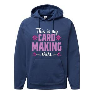 Cardmaking Crafting Funny Hobby Scrapbooking Gift Performance Fleece Hoodie