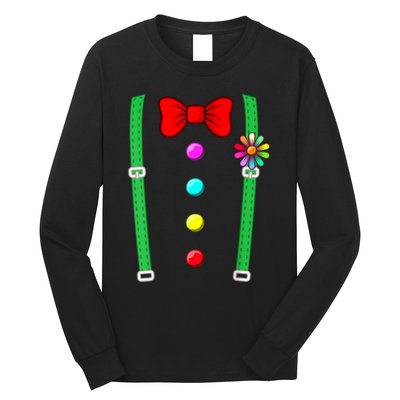 Clown Costume Funny Circus Halloween Costumes Long Sleeve Shirt