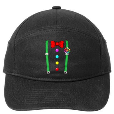 Clown Costume Funny Circus Halloween Costumes 7-Panel Snapback Hat