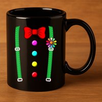 Clown Costume Funny Circus Halloween Costumes 11oz C Handle Ceramic Mug