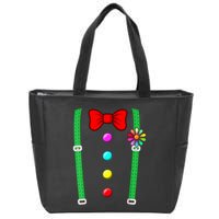 Clown Costume Funny Circus Halloween Costumes Zip Tote Bag