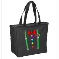 Clown Costume Funny Circus Halloween Costumes Zip Tote Bag