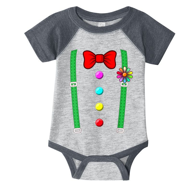 Clown Costume Funny Circus Halloween Costumes Infant Baby Jersey Bodysuit
