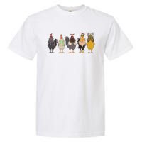 Christmas Chicken Farm Animal Christmas Funny Chicken Lover Garment-Dyed Heavyweight T-Shirt