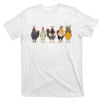 Christmas Chicken Farm Animal Christmas Funny Chicken Lover T-Shirt