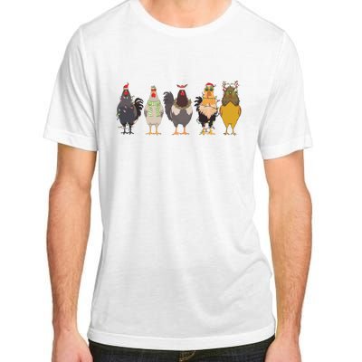 Christmas Chicken Farm Animal Christmas Funny Chicken Lover Adult ChromaSoft Performance T-Shirt