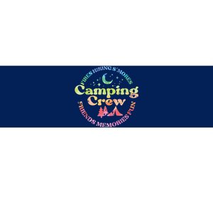 Camping Crew Family Friends Girl Bumper Sticker