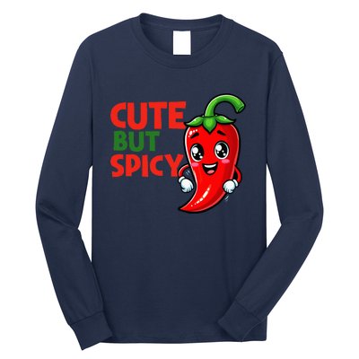 Cute Chili Funny Cute But Spicy Baby Long Sleeve Shirt