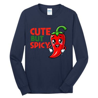 Cute Chili Funny Cute But Spicy Baby Tall Long Sleeve T-Shirt