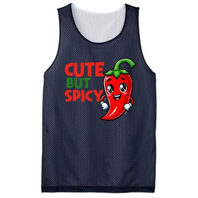 Cute Chili Funny Cute But Spicy Baby Mesh Reversible Basketball Jersey Tank