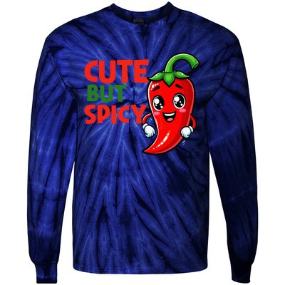 Cute Chili Funny Cute But Spicy Baby Tie-Dye Long Sleeve Shirt