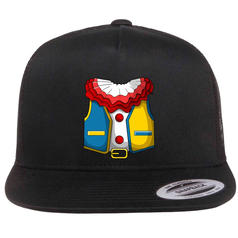 Clown Costume Funny Circus Play Halloween Flat Bill Trucker Hat