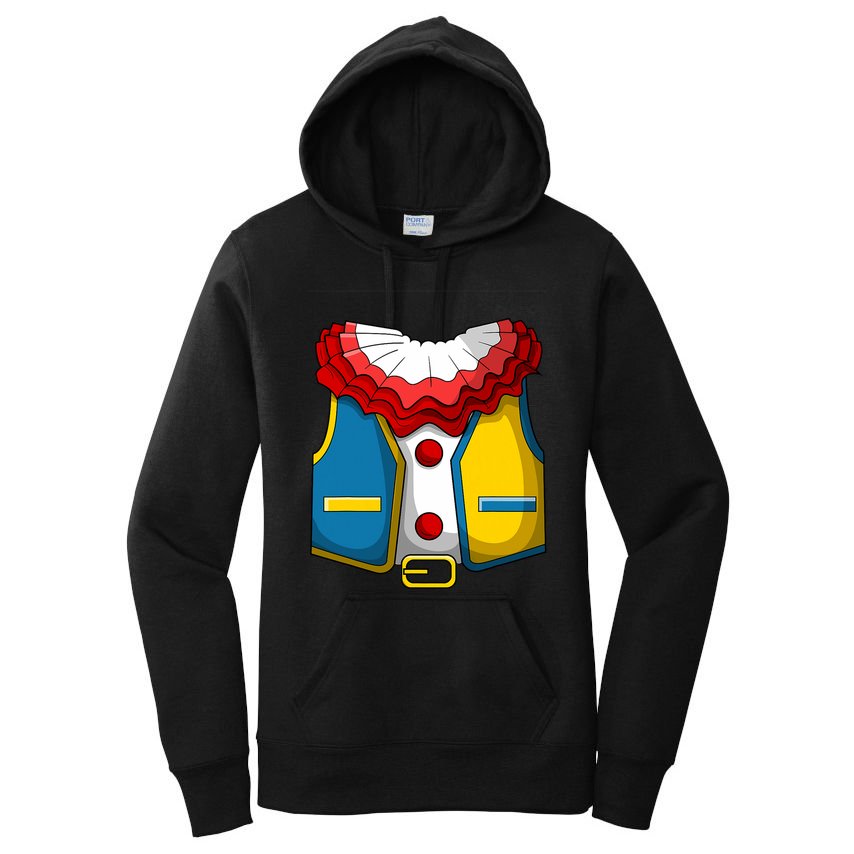 Clown Costume Funny Circus Play Halloween Women's Pullover Hoodie