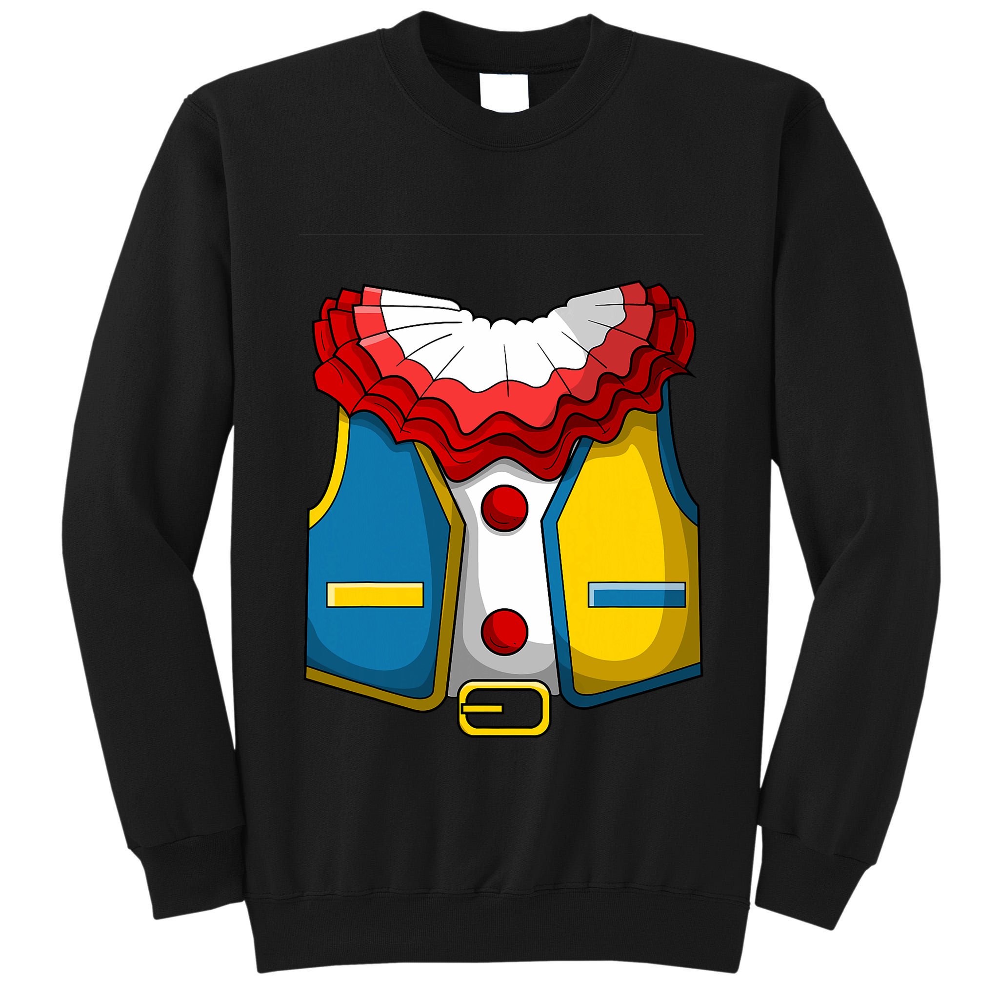 Clown Costume Funny Circus Play Halloween Tall Sweatshirt