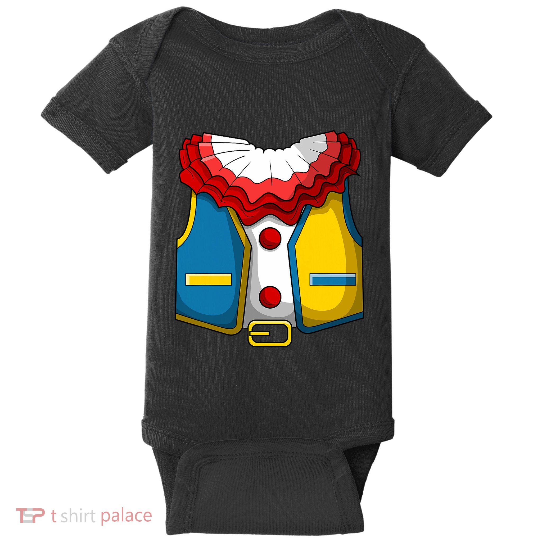 Clown Costume Funny Circus Play Halloween Baby Bodysuit