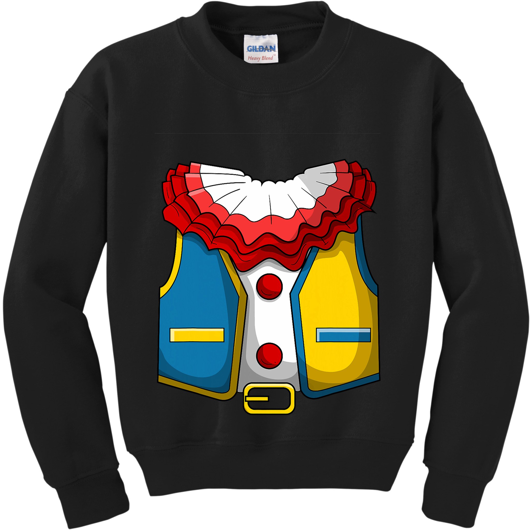 Clown Costume Funny Circus Play Halloween Kids Sweatshirt