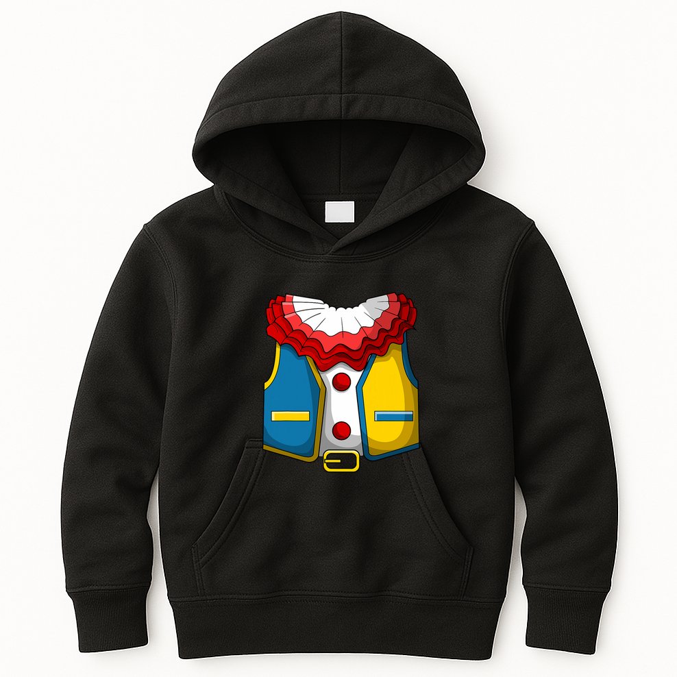 Clown Costume Funny Circus Play Halloween Kids Hoodie