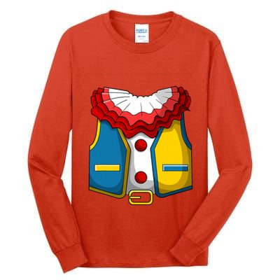 Clown Costume Funny Circus Play Halloween Tall Long Sleeve T-Shirt