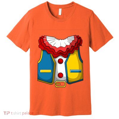 Clown Costume Funny Circus Play Halloween Premium T-Shirt