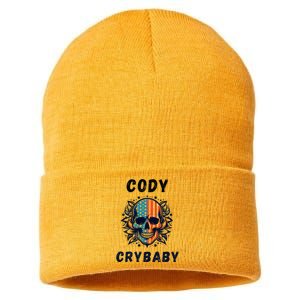 Cody Crybaby Funny Cody Crybaby Pro Wrestling Fans Rhodes Sustainable Knit Beanie