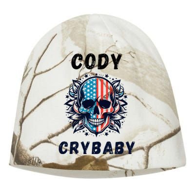 Cody Crybaby Funny Cody Crybaby Pro Wrestling Fans Rhodes Kati - Camo Knit Beanie