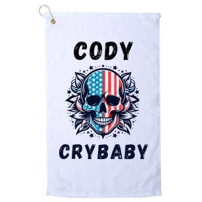 Cody Crybaby Funny Cody Crybaby Pro Wrestling Fans Rhodes Golf Towel