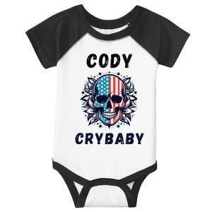 Cody Crybaby Funny Cody Crybaby Pro Wrestling Fans Rhodes Infant Baby Jersey Bodysuit