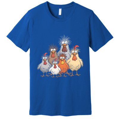 Crazy Chicken Family Gift Premium T-Shirt