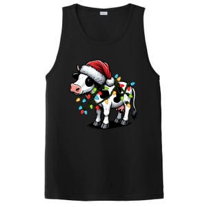 Cow Cute Funny Santa Christmas Gift PosiCharge Competitor Tank