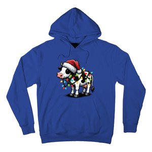 Cow Cute Funny Santa Christmas Gift Hoodie