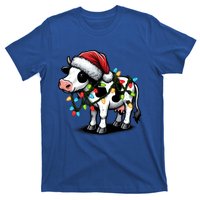 Cow Cute Funny Santa Christmas Gift T-Shirt