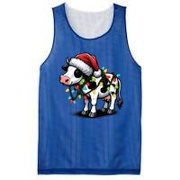 Cow Cute Funny Santa Christmas Gift Mesh Reversible Basketball Jersey Tank