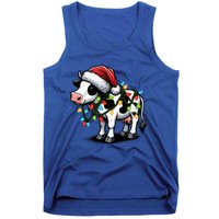 Cow Cute Funny Santa Christmas Gift Tank Top