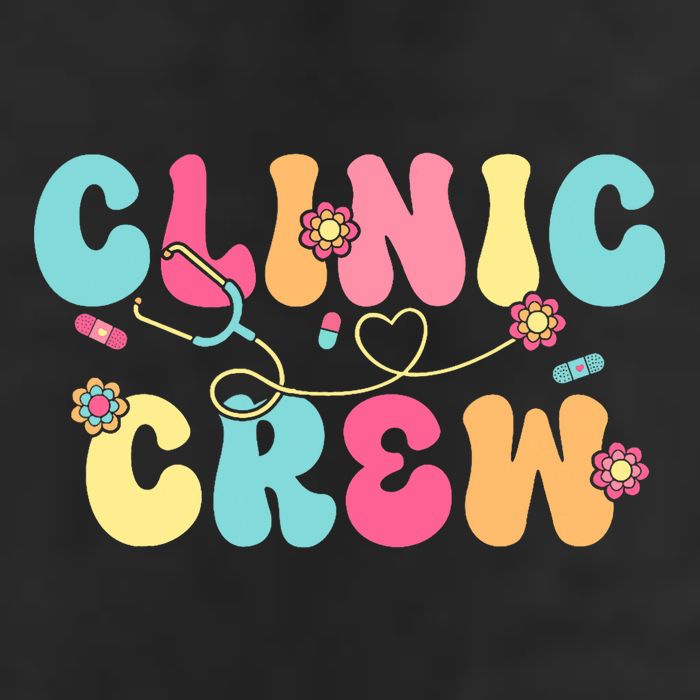 Clinic Crew For School Nurse Groovy 11oz C Handle Ceramic Mug