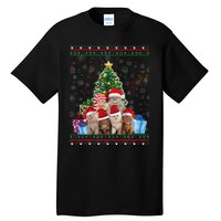 Cat Christmas Funny Ugly N Merry Gift Tall T-Shirt