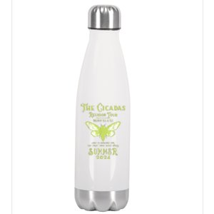 Cicada Concert Fest Lover The Cicada Reunion U.S Tours 2024 Gift Stainless Steel Insulated Water Bottle