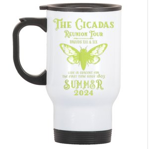 Cicada Concert Fest Lover The Cicada Reunion U.S Tours 2024 Gift Stainless Steel Travel Mug