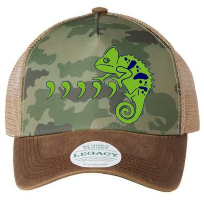 COMMA CHAMELEON FUNNY SONG PARODY MEME Legacy Tie Dye Trucker Hat