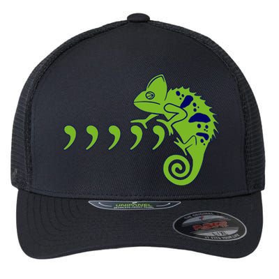 COMMA CHAMELEON FUNNY SONG PARODY MEME Flexfit Unipanel Trucker Cap