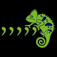COMMA CHAMELEON FUNNY SONG PARODY MEME Impact Tech Backpack
