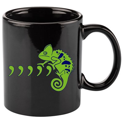 COMMA CHAMELEON FUNNY SONG PARODY MEME 11oz C Handle Ceramic Mug