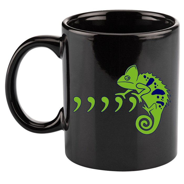 COMMA CHAMELEON FUNNY SONG PARODY MEME 11oz C Handle Ceramic Mug