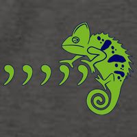 COMMA CHAMELEON FUNNY SONG PARODY MEME Vector Backpack