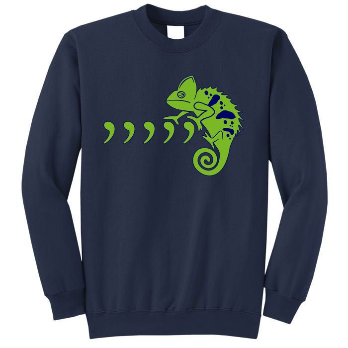 COMMA CHAMELEON FUNNY SONG PARODY MEME Sweatshirt