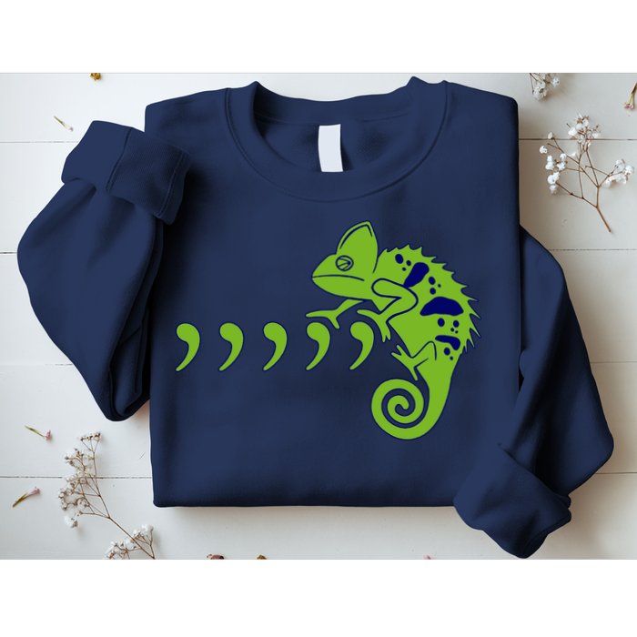 COMMA CHAMELEON FUNNY SONG PARODY MEME Sweatshirt