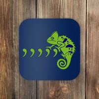 COMMA CHAMELEON FUNNY SONG PARODY MEME Coaster